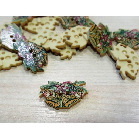 Dekorgomb 2,5 cm karácsonyi csengettyűk