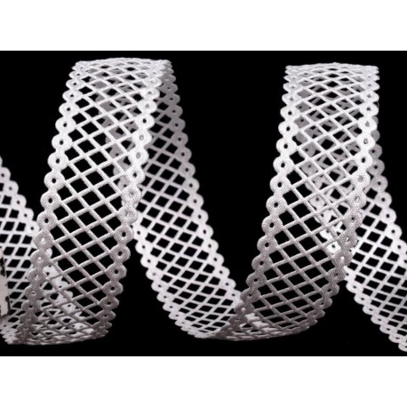 Díszszalag 2,2 cm fehér