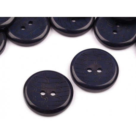 Gomb 2,5 cm kék