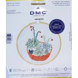 Keresztszemes szett kerettel 15 cm BK1834 Pozsgások