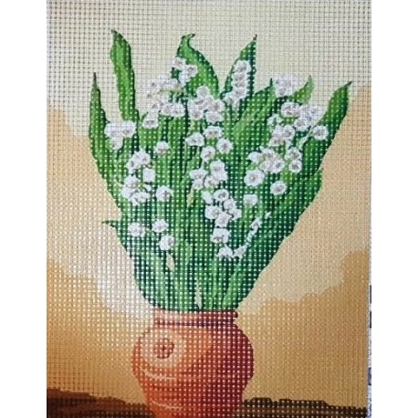 Gobelin 15x20 cm V025 Gyöngyvirág