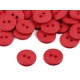 Gomb 1,5 cm matt piros