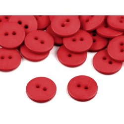 Gomb 1,5 cm matt piros