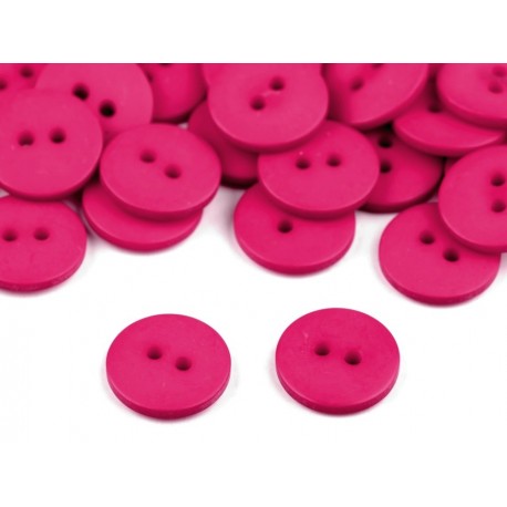 Gomb 1,5 cm matt fukszia