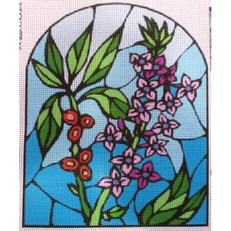 Gobelin 20x25 cm WV15 Tiffany virág