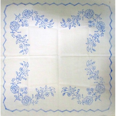 Hímezhető terítő 60x60 cm szegetlen V.