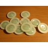 Gomb 2,3 cm menta