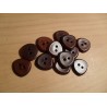Gomb 1,5x1,5x1,5 cm sötétbordó
