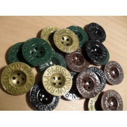 Gomb 2 cm farmerre "London"