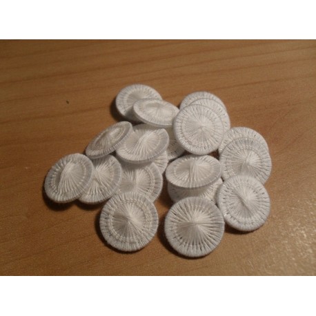 Gomb cérnagomb 1,5 cm fehér