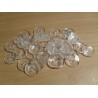 Gomb lencse 1,5 cm átlátszó