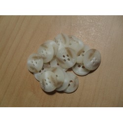 Gomb 1,5 cm barna márványmintás