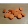 Gomb 1,5 cm füles narancs