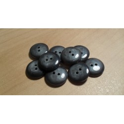 Gomb 1 cm szürkésfekete