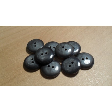 Gomb 1 cm szürkésfekete