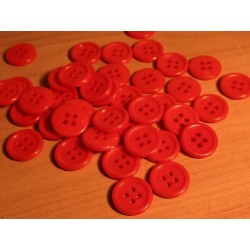 Gomb 1,5 cm piros