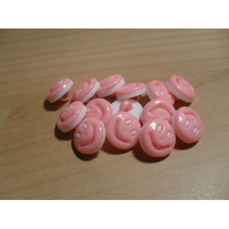 Gomb rózsaszín smile