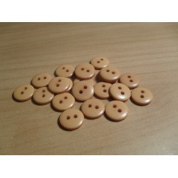 Gomb 1,2 cm karamell