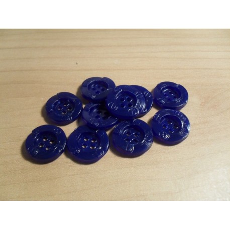 Gomb 1,5 cm sötétkék