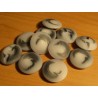 Gomb 2 cm szürke