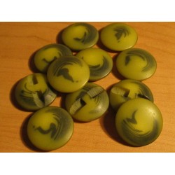 Gomb 2,5 cm zöld