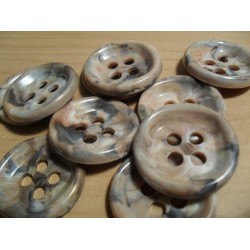 Gomb 2,9 cm márványmintás