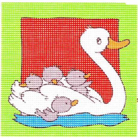 Gobelin 15x15 cm WG24 Hattyú mama