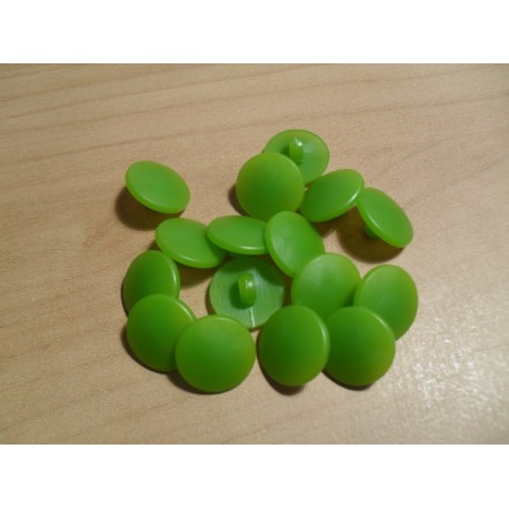 Gomb 1,2 cm füles zöld