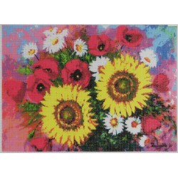 Gobelin 18x25 cm Sz:257 Tavaszi csokor