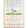 Keresztszemes 28,5x20 cm ACS32 Klasszikus esküvői köszöntő