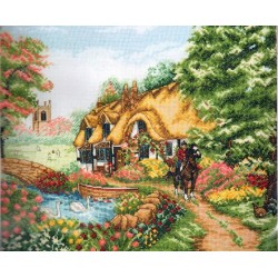 Keresztszemes 25x31 cm PCE967 Vidéki élet