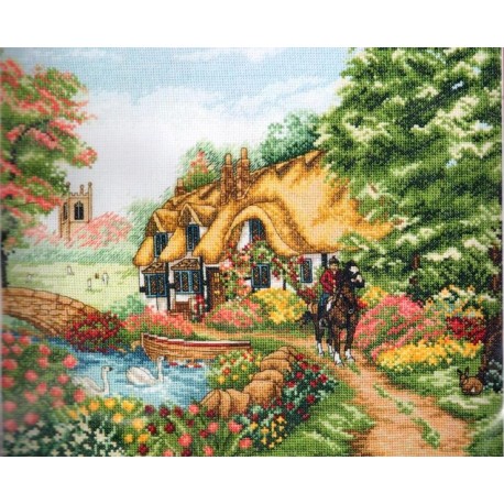 Keresztszemes 25x31 cm PCE967 Vidéki élet