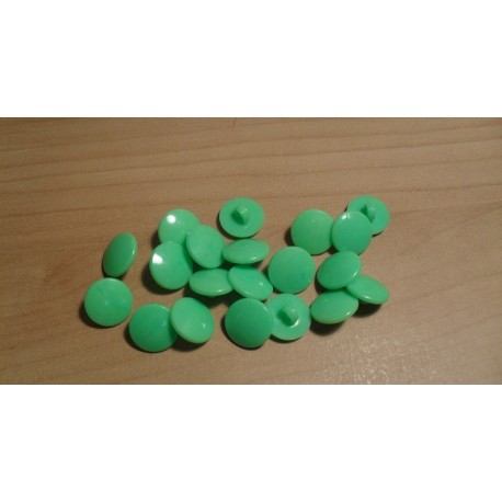 Gomb 1,2 cm füles neonzöld