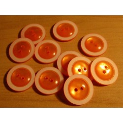 Gomb 2,3 cm narancs