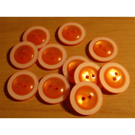 Gomb 2,3 cm narancs