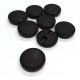 Gomb 2,4 cm matt fekete
