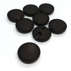 Gomb 2,4 cm matt fekete