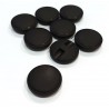 Gomb 2,4 cm matt fekete