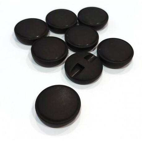 Gomb 2 cm matt fekete