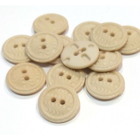 Gomb 2,1 cm krém