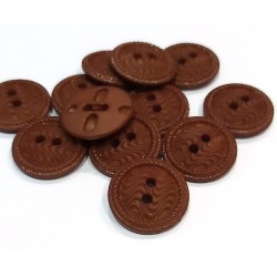 Gomb 2,1 cm barna