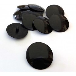 Gomb 2,5 cm füles fekete