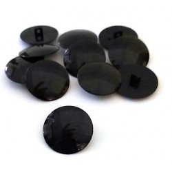 Gomb 2,3 cm füles fekete