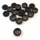 Gomb 1 cm sötétbarna