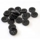 Gomb 1 cm fekete