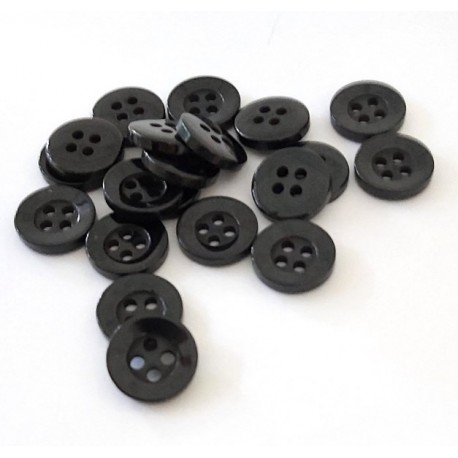 Gomb 1 cm fekete