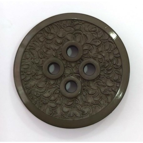 Dekorgomb 3,4 cm khaki