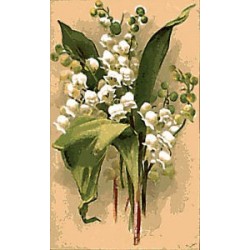 Gobelin 25x15 cm Sz:551 Gyöngyvirág