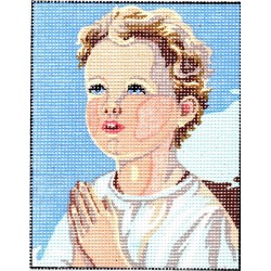 Gobelin 25x20 cm 3221 Imádkozó kisgyerek I