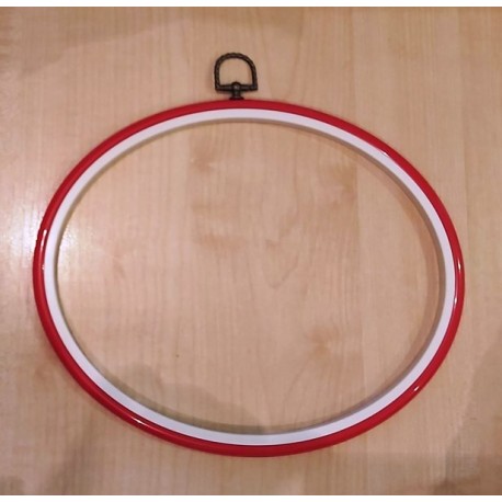 Hímzőráma 19x24 cm flexibilis, akasztóval